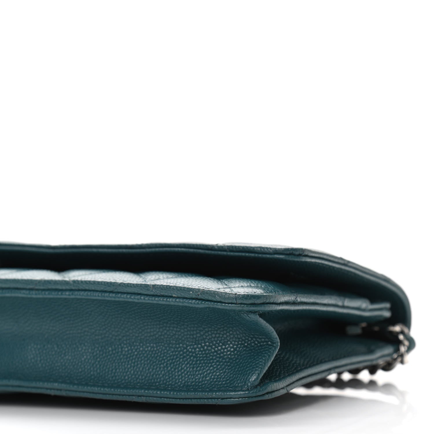 Chanel Caviar Quilted Wallet On Chain WOC Turquoise 20 of 21
