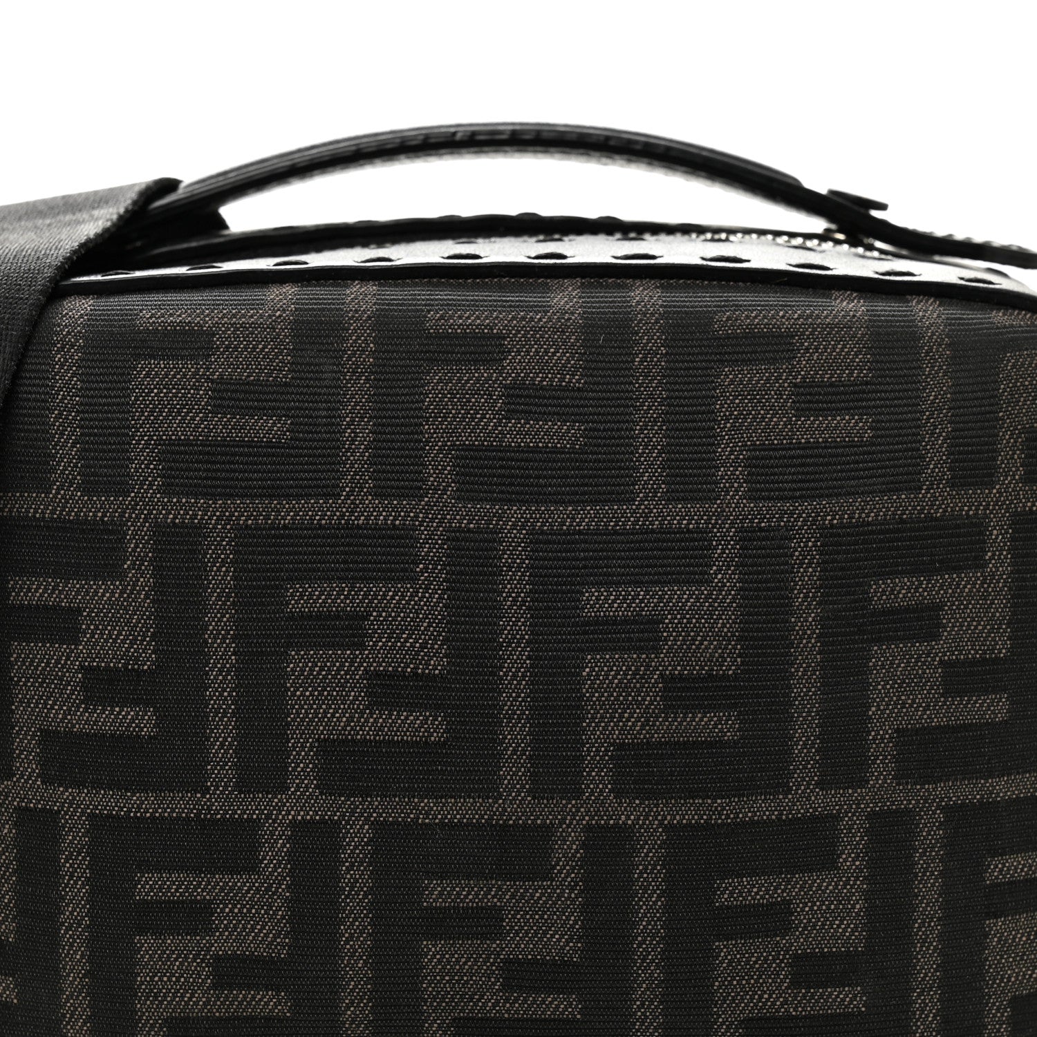 Fendi Recycled Fabric Jacquard Vitello Astro FF 1974 Mini Suitcase