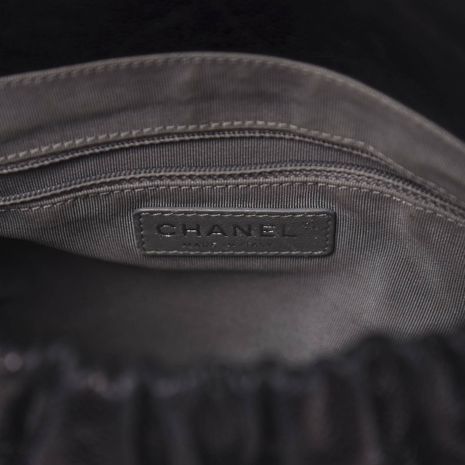 Chanel Caviar Quilted Medium Elastic Flap Black 10 of 12