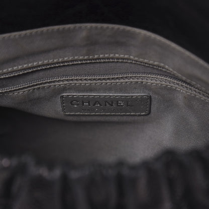 Chanel Caviar Quilted Medium Elastic Flap Black 10 of 12