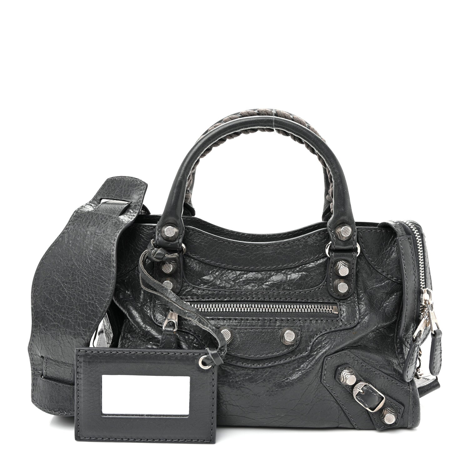 Balenciaga Agneau Giant 12 Silver Hardware Mini City Gris Fossile 3 of 11
