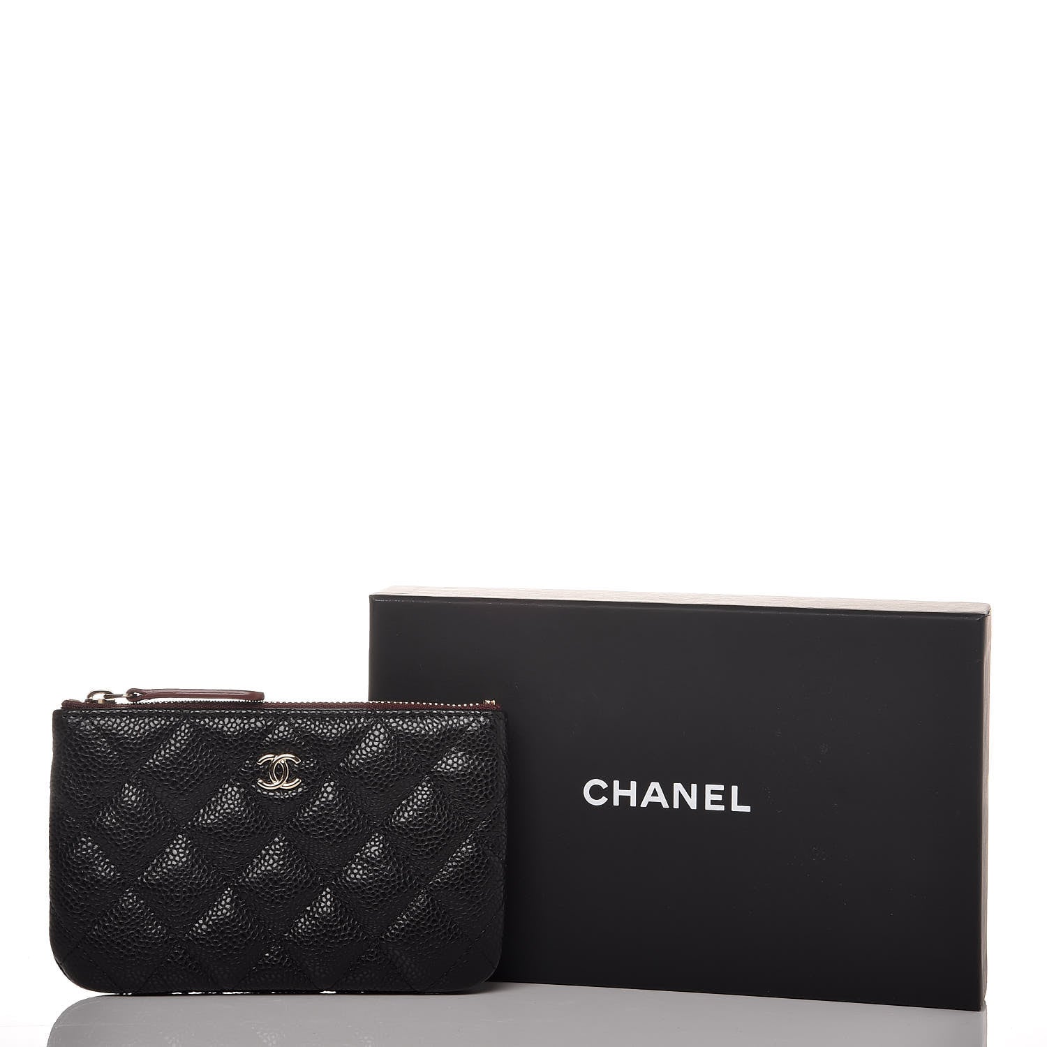 Chanel Caviar Quilted Small Cosmetic Case Black 10 of 10