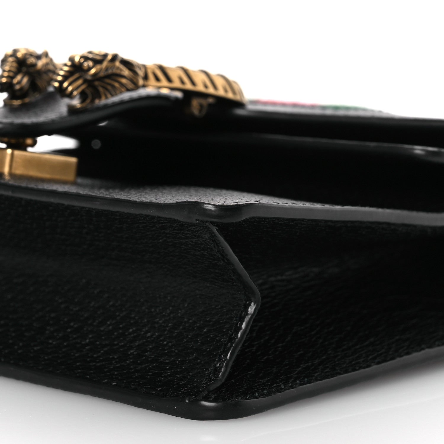 Gucci Calfskin Web Mini Dionysus Shoulder Bag Black 11 of 12