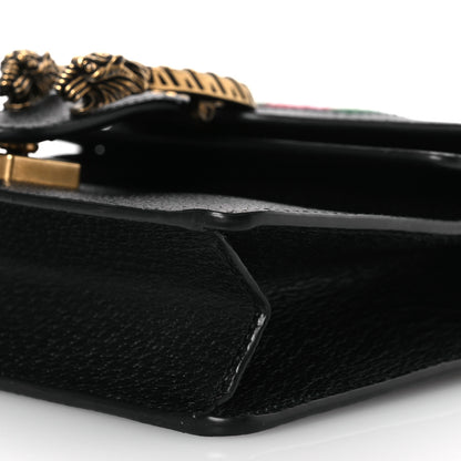 Gucci Calfskin Web Mini Dionysus Shoulder Bag Black 11 of 12