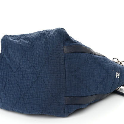 Chanel Canvas Medium Double Face Tote Navy 10 of 10