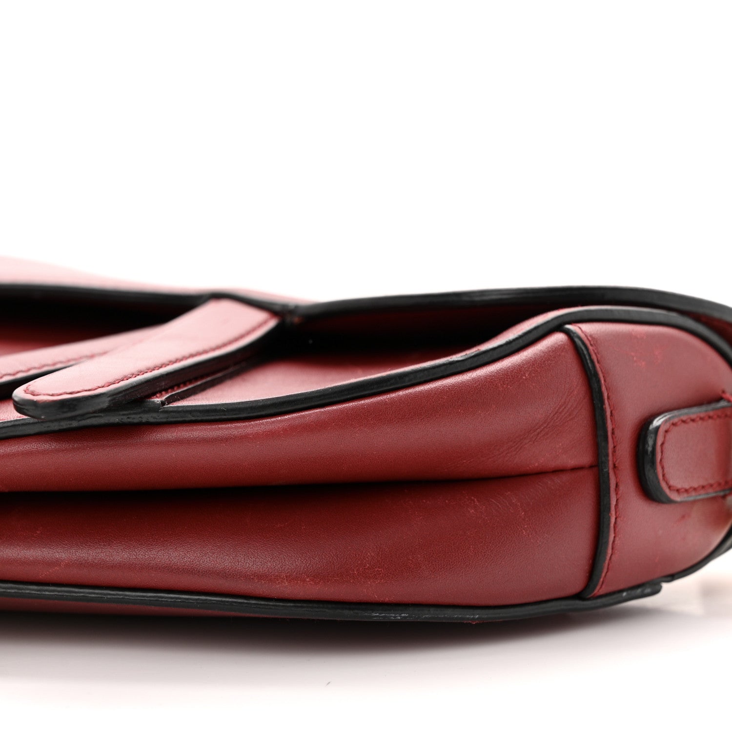Christian Dior Calfskin Mini Saddle Bag Scarlet 10 of 15