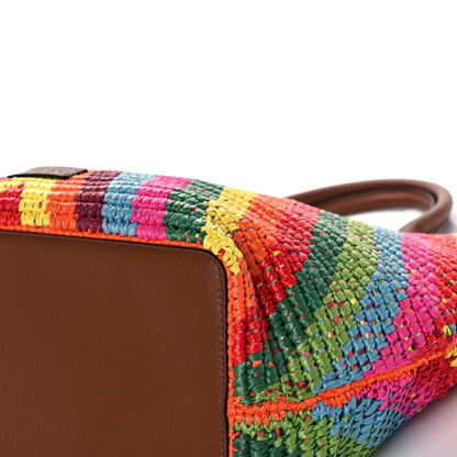 Valentino Garavani Raffia Calfskin Rockstud Summer Tote Multicolor 12 of 13