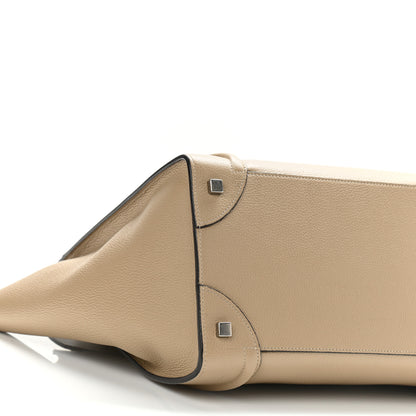Celine Drummed Calfskin Mini Luggage Taupe 9 of 13