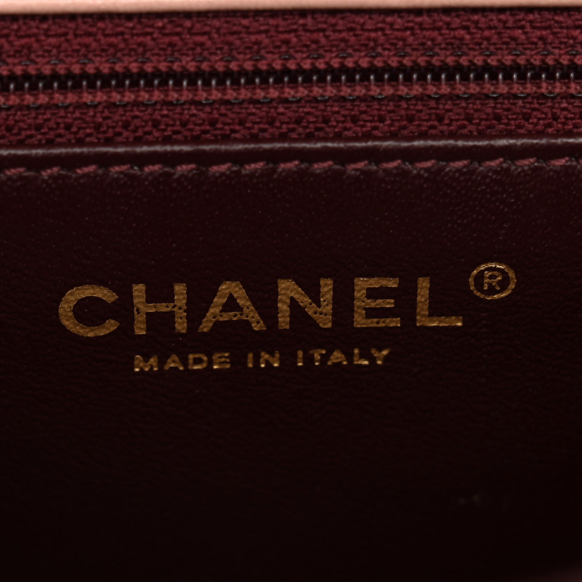 Chanel Lambskin Quilted Mini Two Tone Day Flap Pink Burgundy 6 of 10