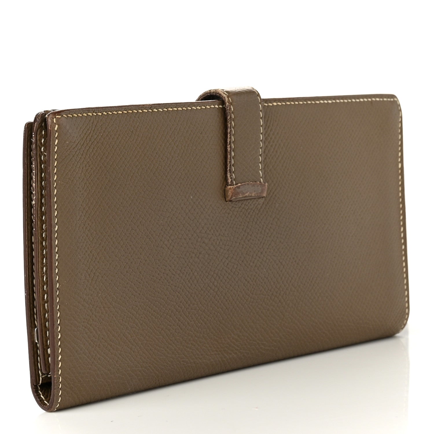 Hermes Epsom Bearn Gusset Wallet Etoupe 3 of 11