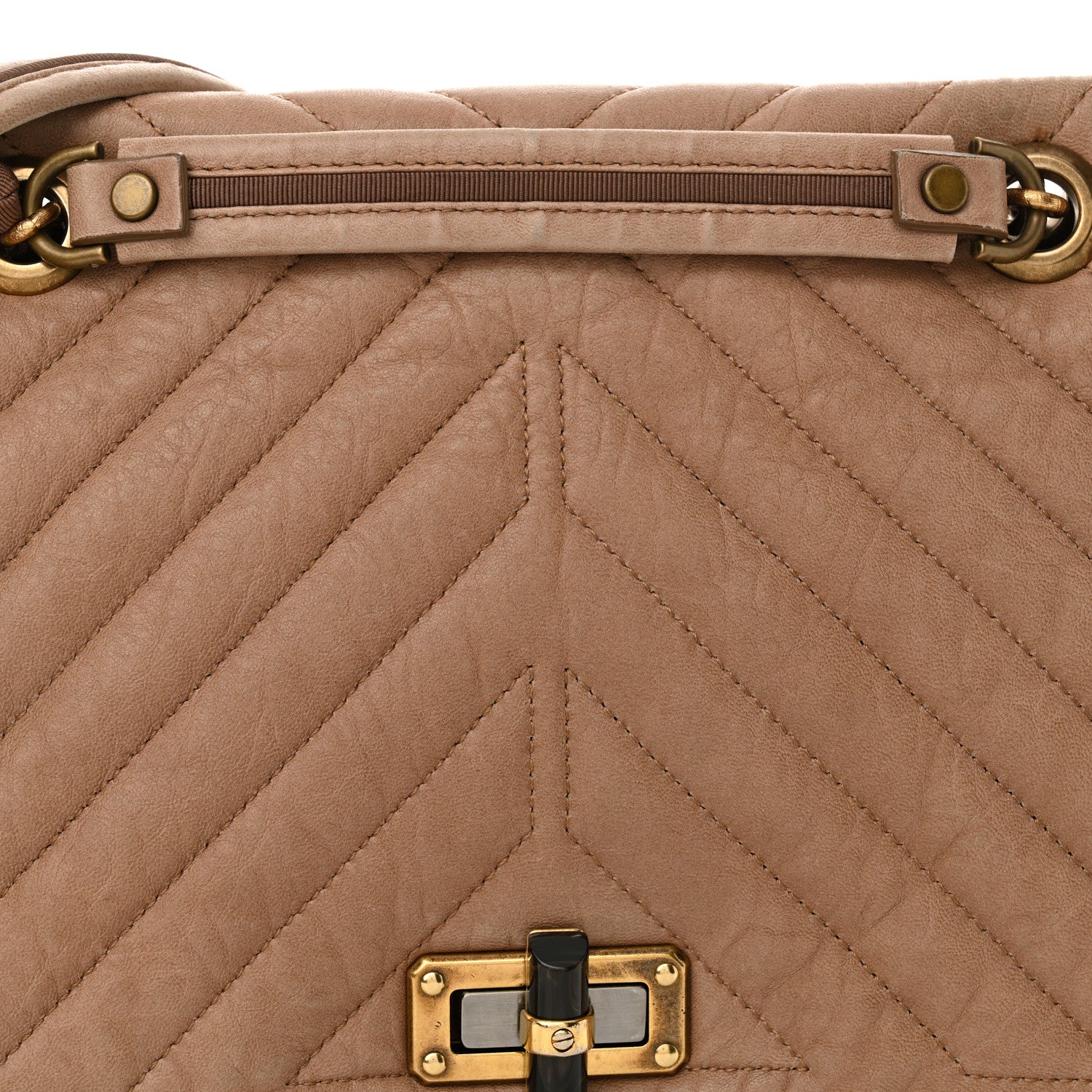 Lanvin Lambskin Quilted Medium Happy Shoulder Bag Mastic 7 of 16