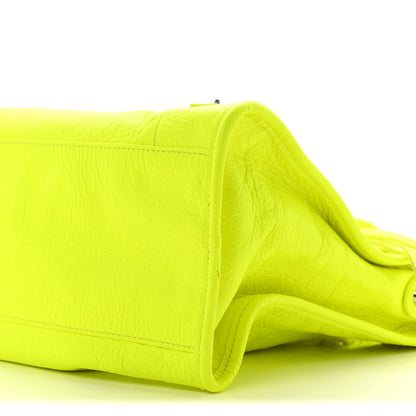 Balenciaga Agneau Classic Silver Hardware City Jaune Fluo 11 of 11