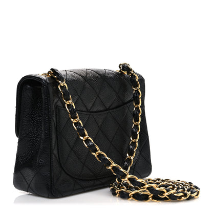 Chanel Caviar Quilted Mini Square Flap Black 3 of 10