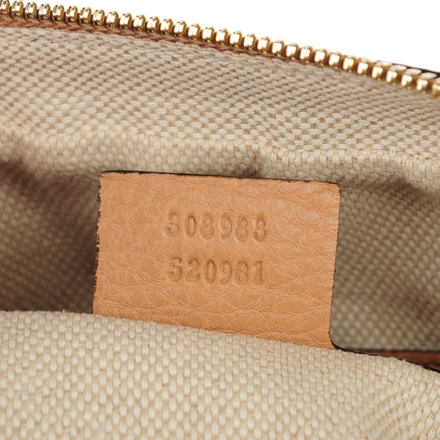 Pebbled Calfskin Small Soho Bowler Camelia