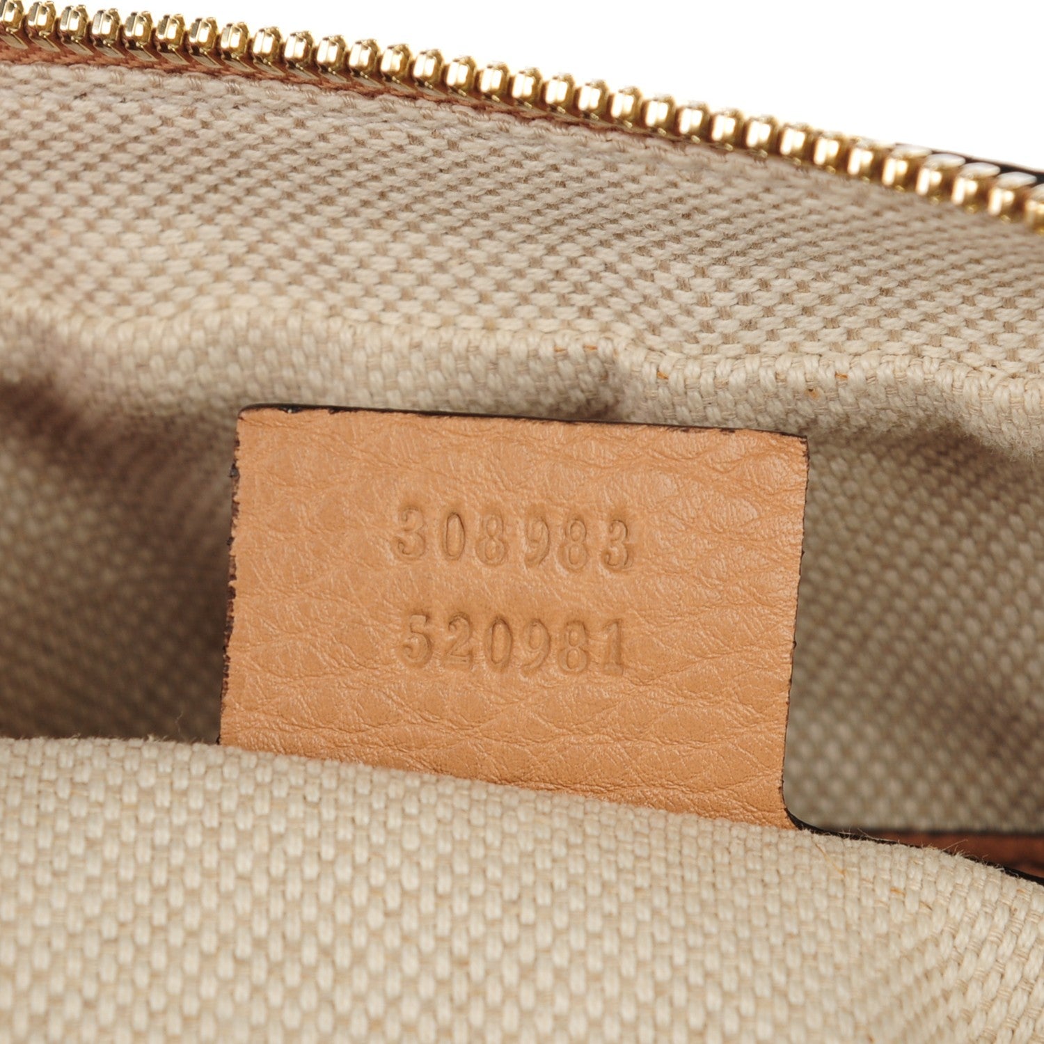 Gucci Pebbled Calfskin Small Soho Bowler Camelia 7 of 7