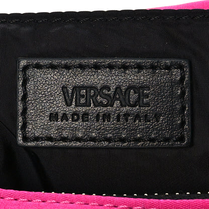 Versace Nylon Tribute Chain Crossbody Shoulder Bag Flamingo Black 6 of 8