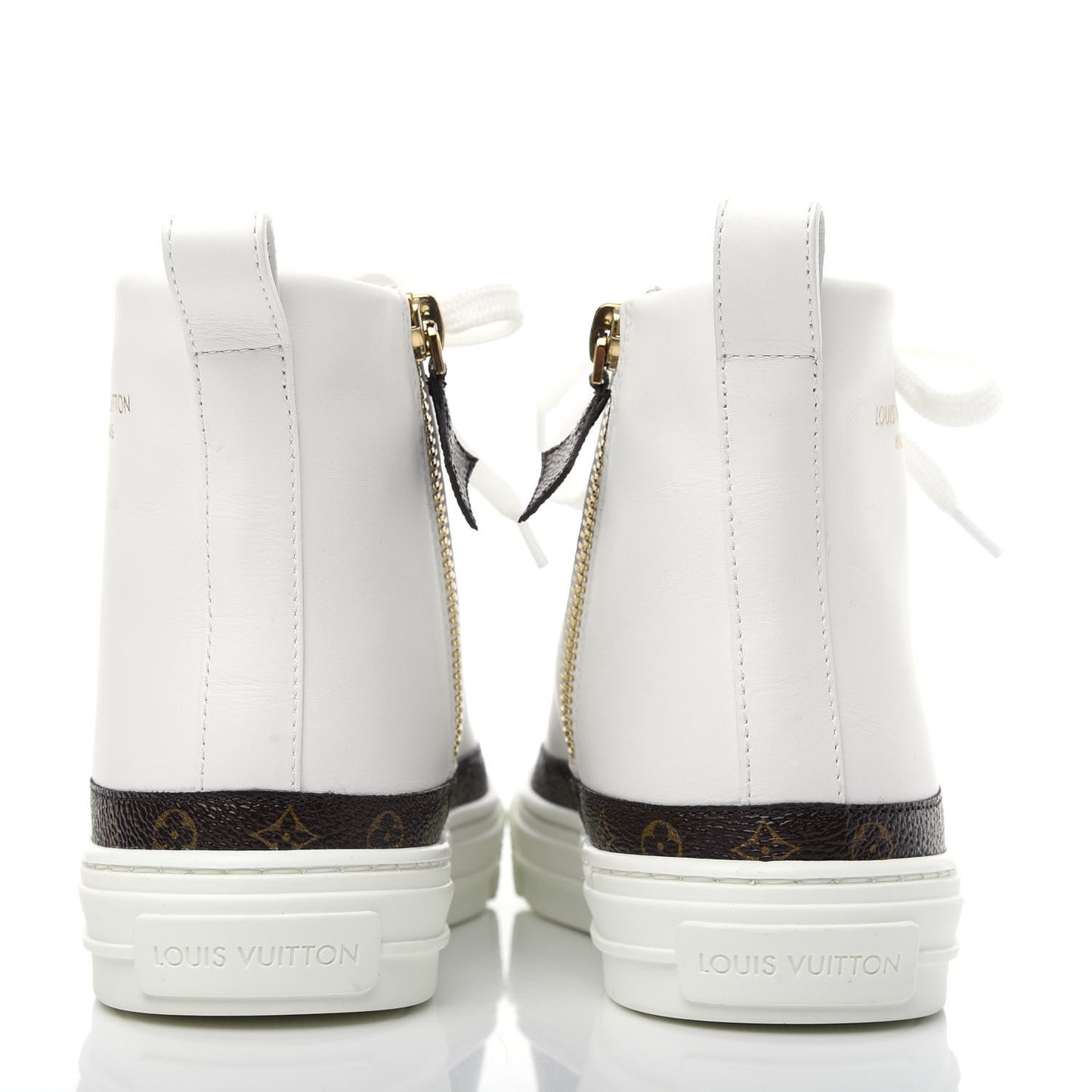 Monogram Stellar Sneaker Boots 35.5 White