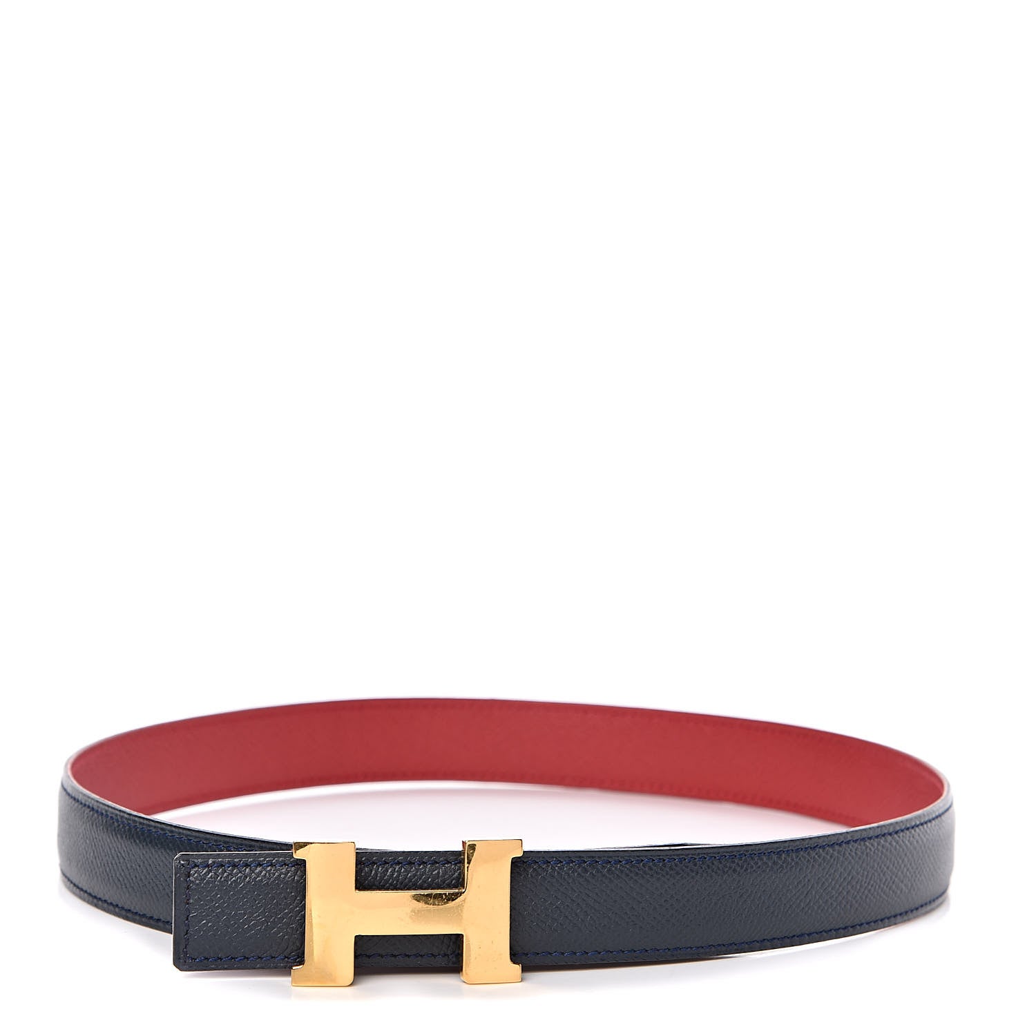 Hermes Courchevel 24mm Mini Constance H Belt 75 Rouge Vif 1 of 7