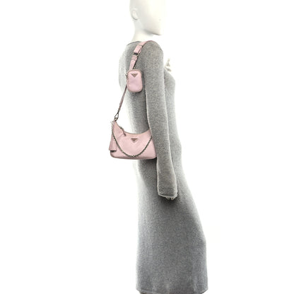 Prada Nylon Re-Edition 2005 Shoulder Bag Alabastro 2 of 16