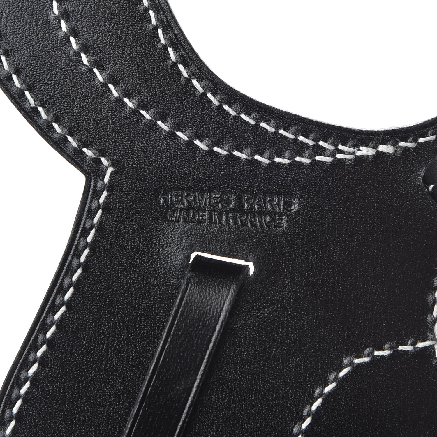 Hermes Box Paddock Selle Horse Saddle Bag Charm Black 3 of 5