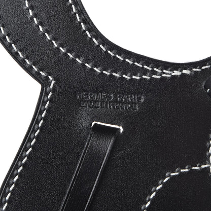 Hermes Box Paddock Selle Horse Saddle Bag Charm Black 3 of 5