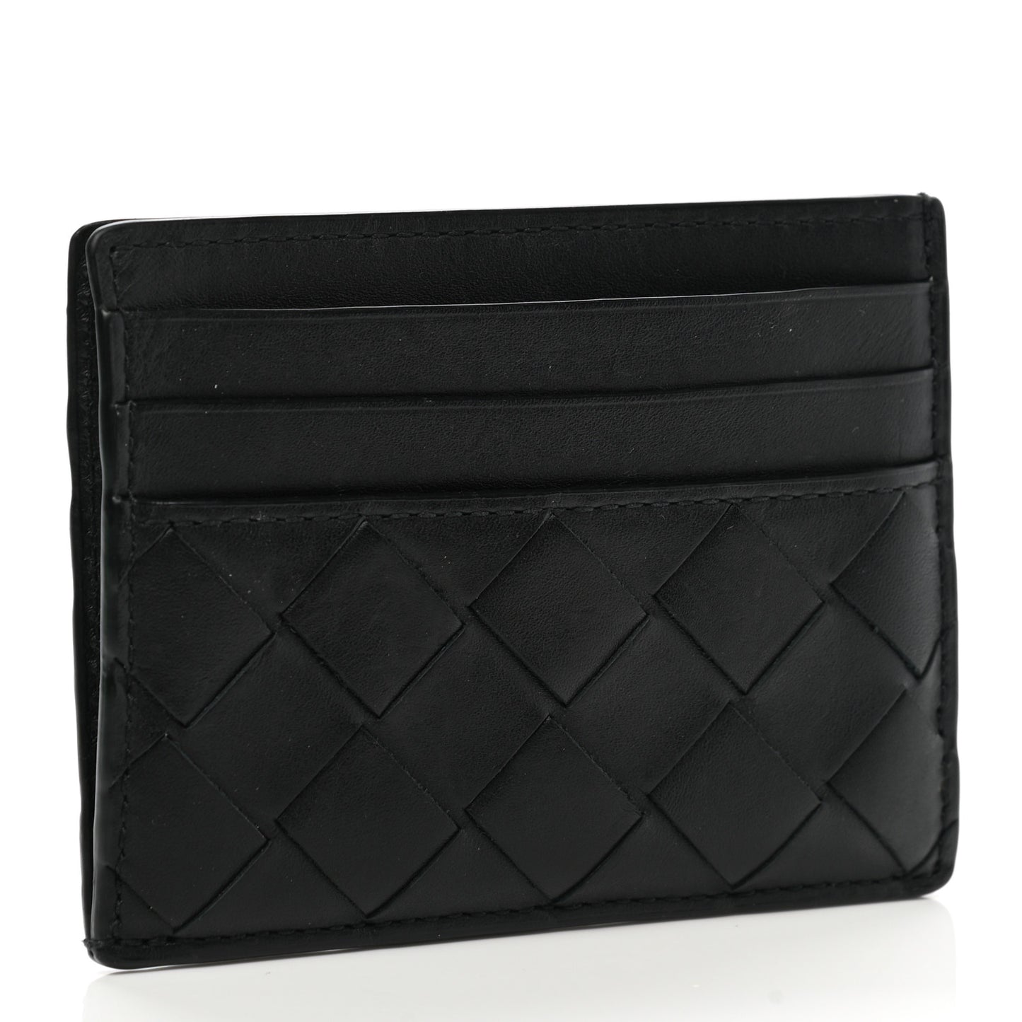 Intrecciato Card Holder Black