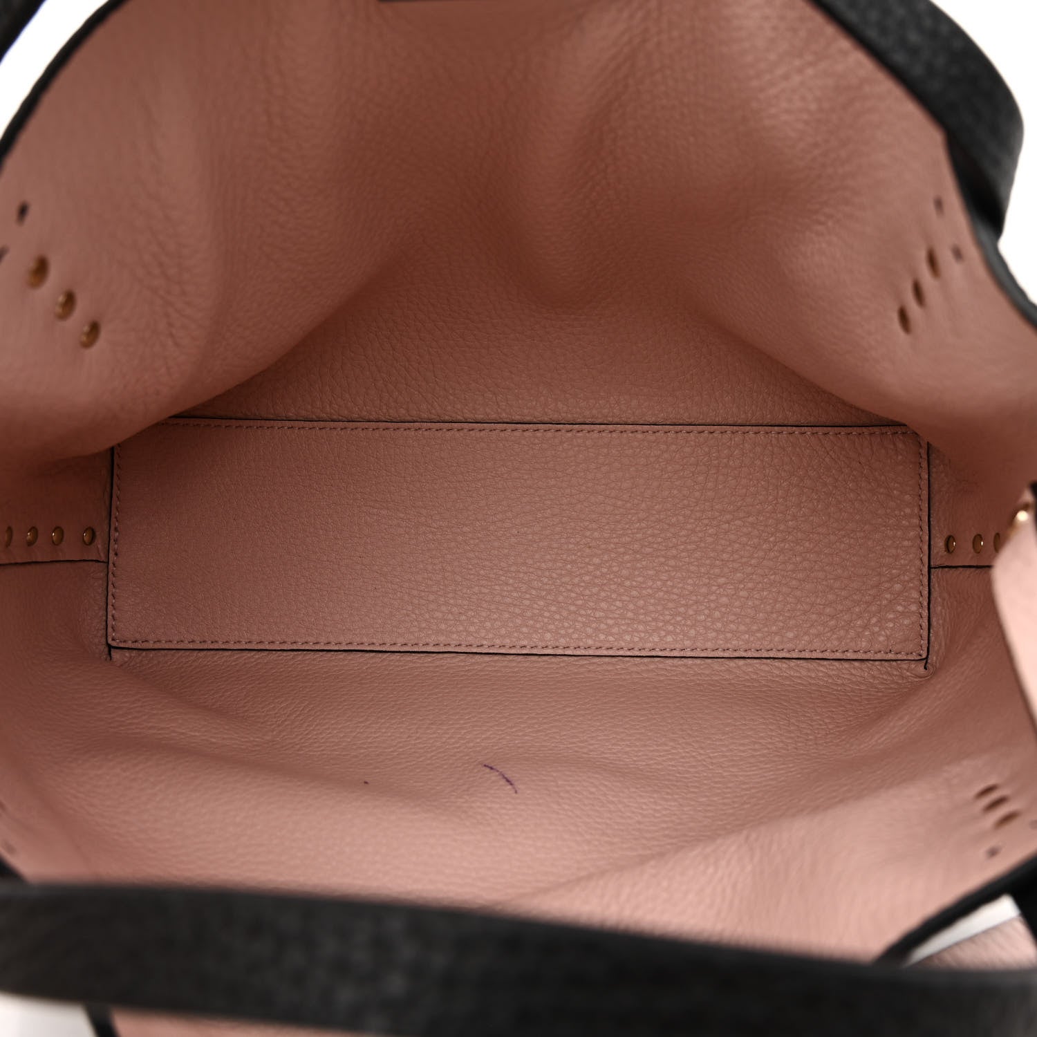 Valentino Garavani Grained Calfskin Small Rockstud Flip Lock Tote Black Rose Quartz 5 of 11
