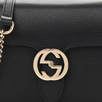 Gucci Dollar Calfskin Small Interlocking G Shoulder Bag Black 8 of 10