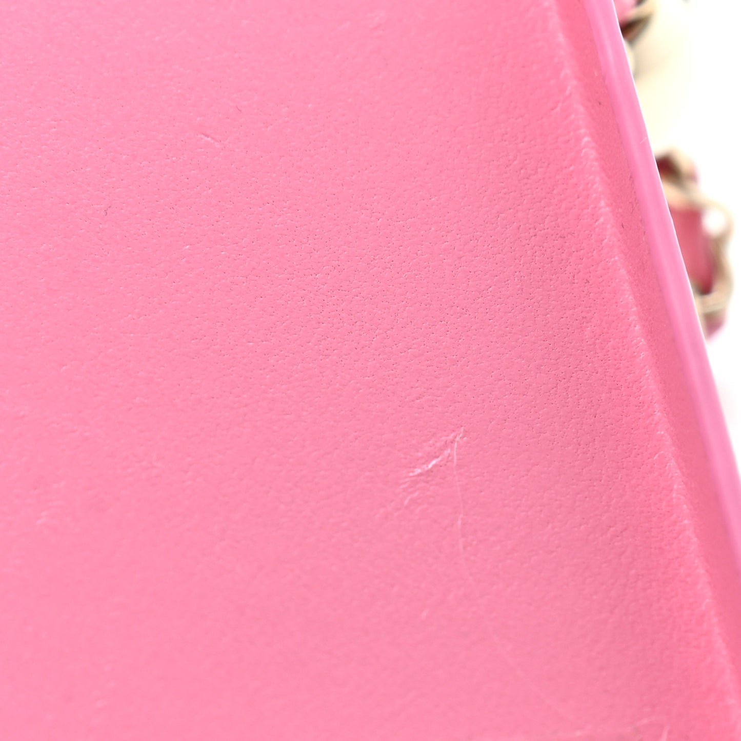 Lambskin Quilted iPhone XII Case With Chain Pink