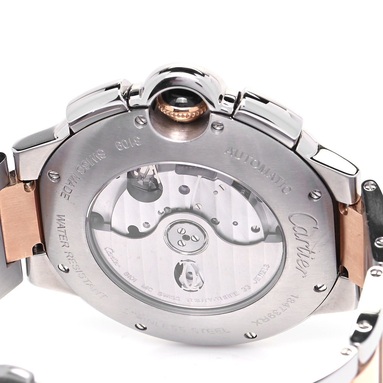 Cartier Stainless Steel 18K Yellow Gold 44mm Ballon Bleu De Cartier Chronograph Automatic Watch 4 of 4