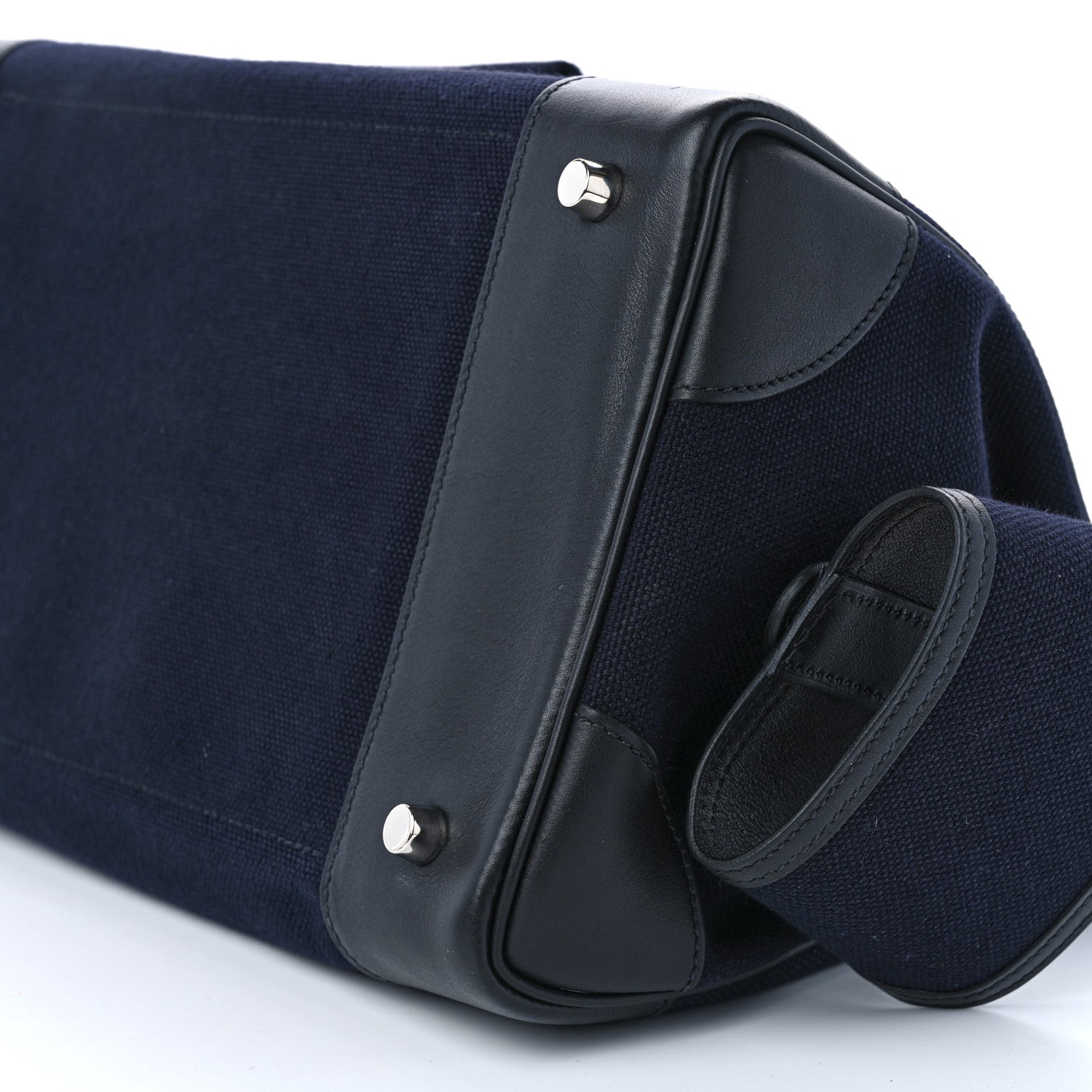 Hermes Goeland Toile Swift Cargo Birkin 35 Bleu Marine 10 of 11
