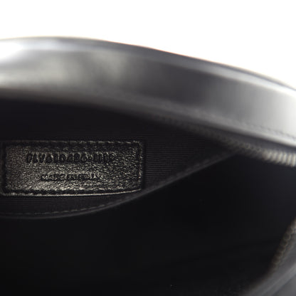 Saint Laurent Calfskin Matelasse Chevron Round Vinyle Camera Bag Black 9 of 10