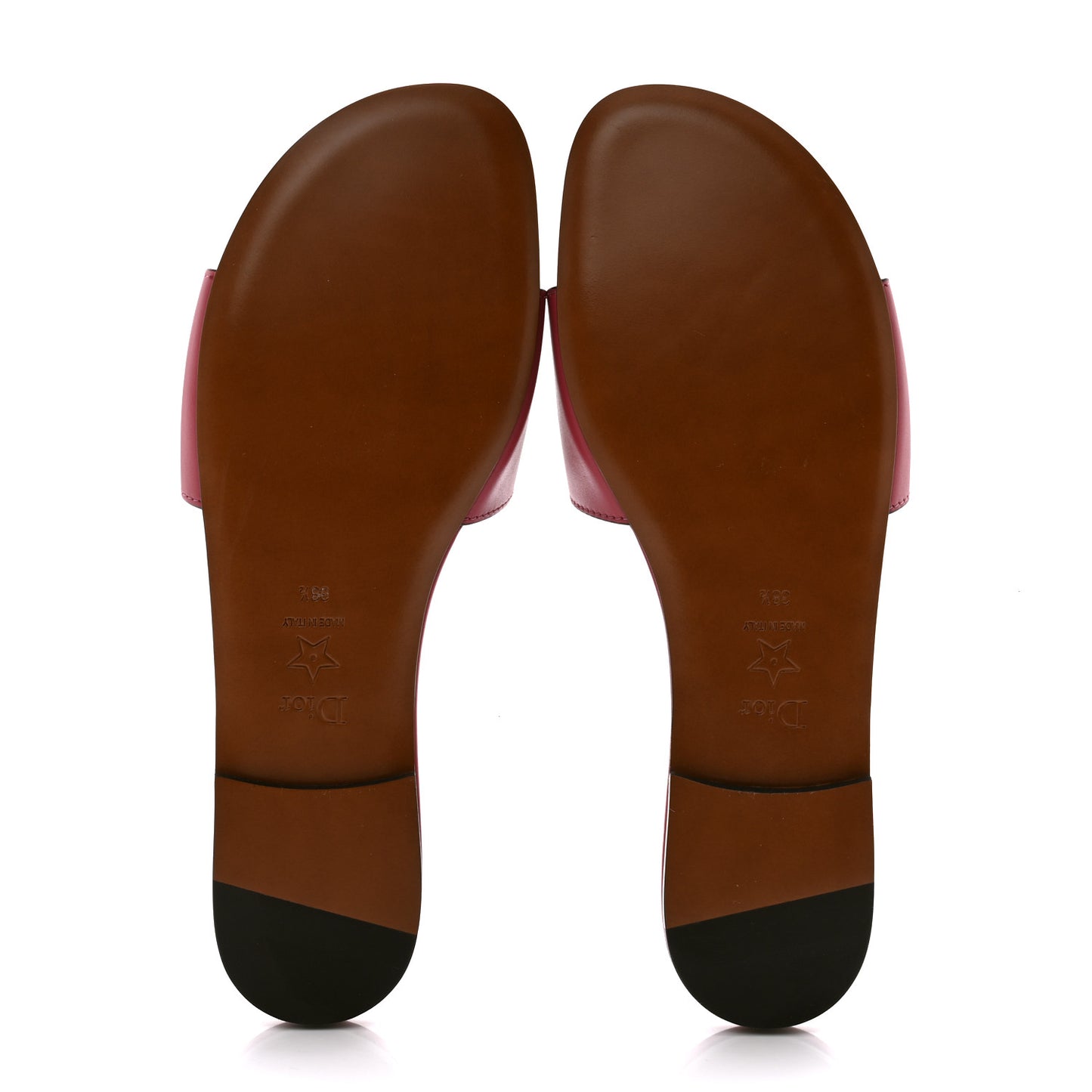 Calfskin D-Club Mule Sandal 38.5 Strawberry