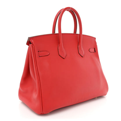 Hermes Swift Birkin 25 Vermillion 3 of 15