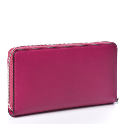 Givenchy Lambskin Logo Zip Around Wallet Fuchsia 2 of 8