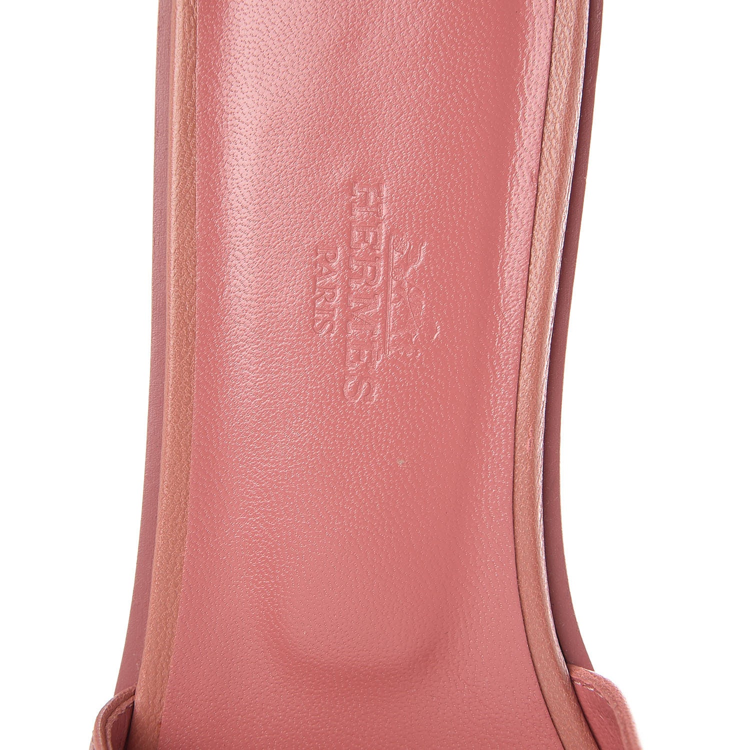 Hermes Chevre Oran Sandals 38 Rouge Blush 7 of 7