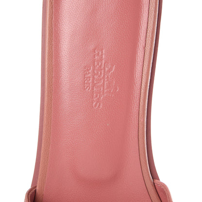 Hermes Chevre Oran Sandals 38 Rouge Blush 7 of 7