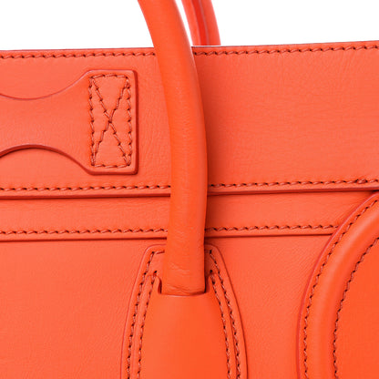 Celine Smooth Calfskin Mini Luggage Orange 11 of 11