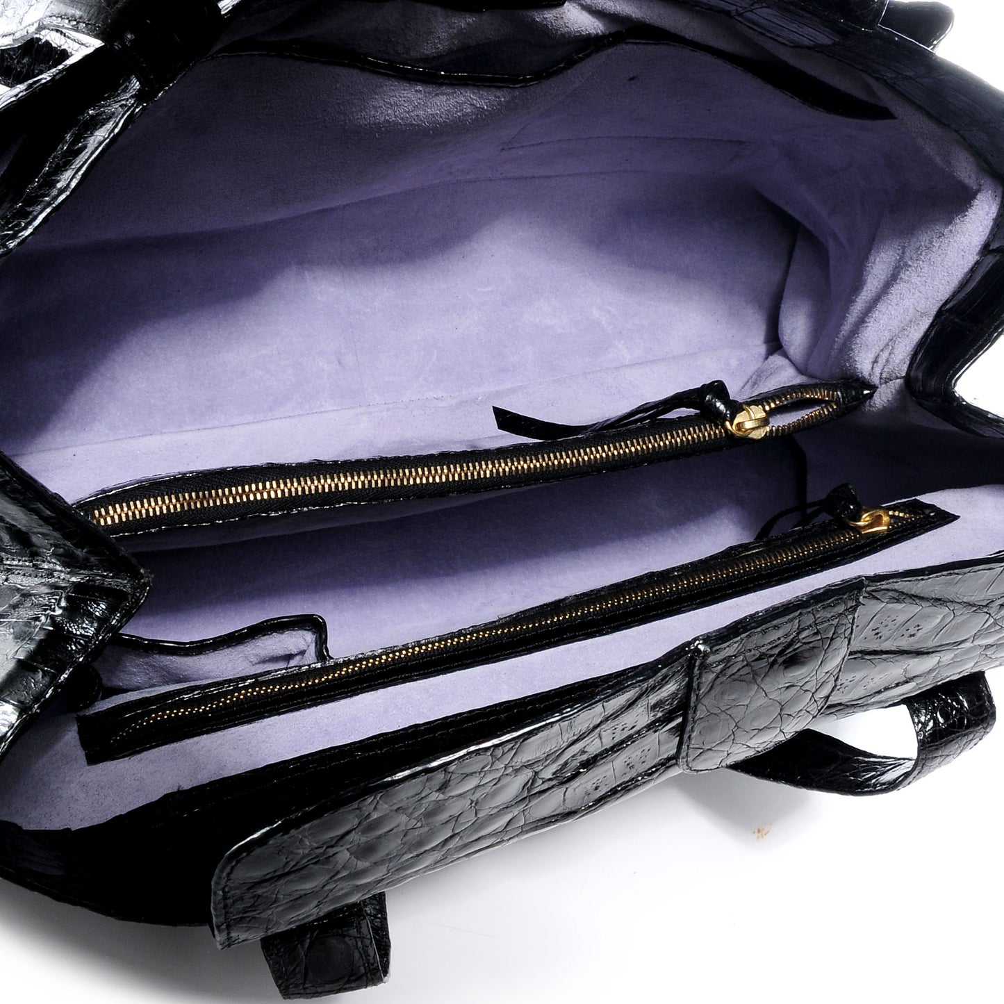 Crocodile Satchel Black