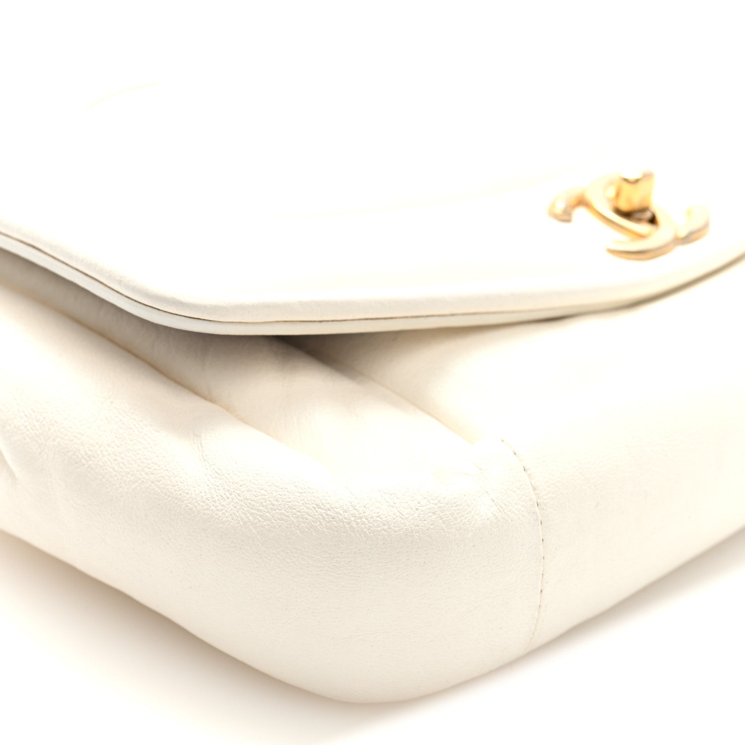 Chanel Lambskin Small Simply Flap White 9 of 10