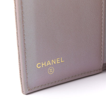 Chanel Iridescent Caviar Quilted Small Flap Wallet Beige 5 of 10