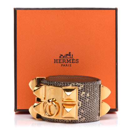 Hermes Lizard Collier De Chien CDC Bracelet S Ombre 10 of 10