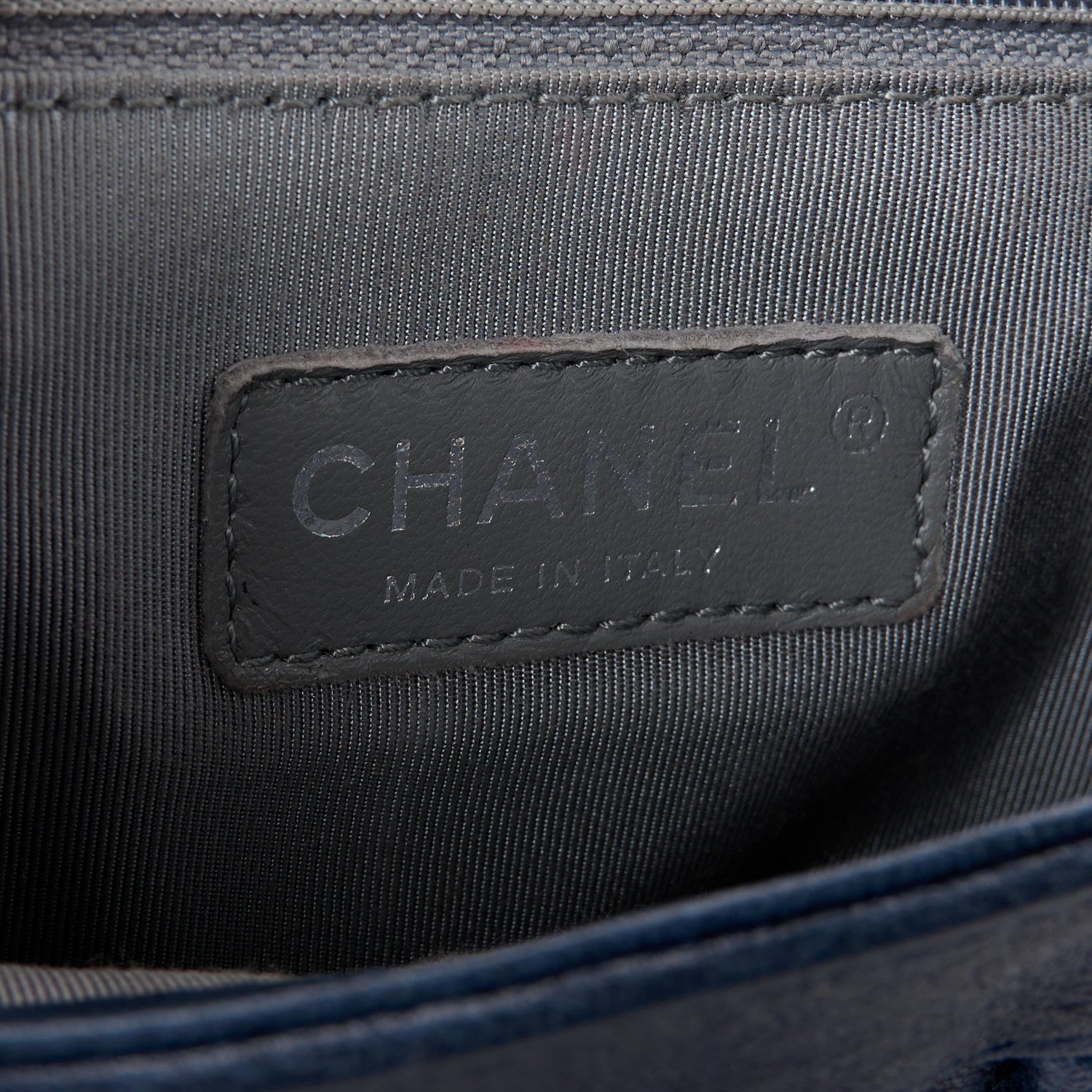 Chanel Washed Lambskin Quilted Mini Chain Around Flap Navy Blue 7 of 16