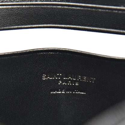 Saint Laurent Grain De Poudre Matelasse Monogram Mini Lou Camera Bag Black 6 of 11