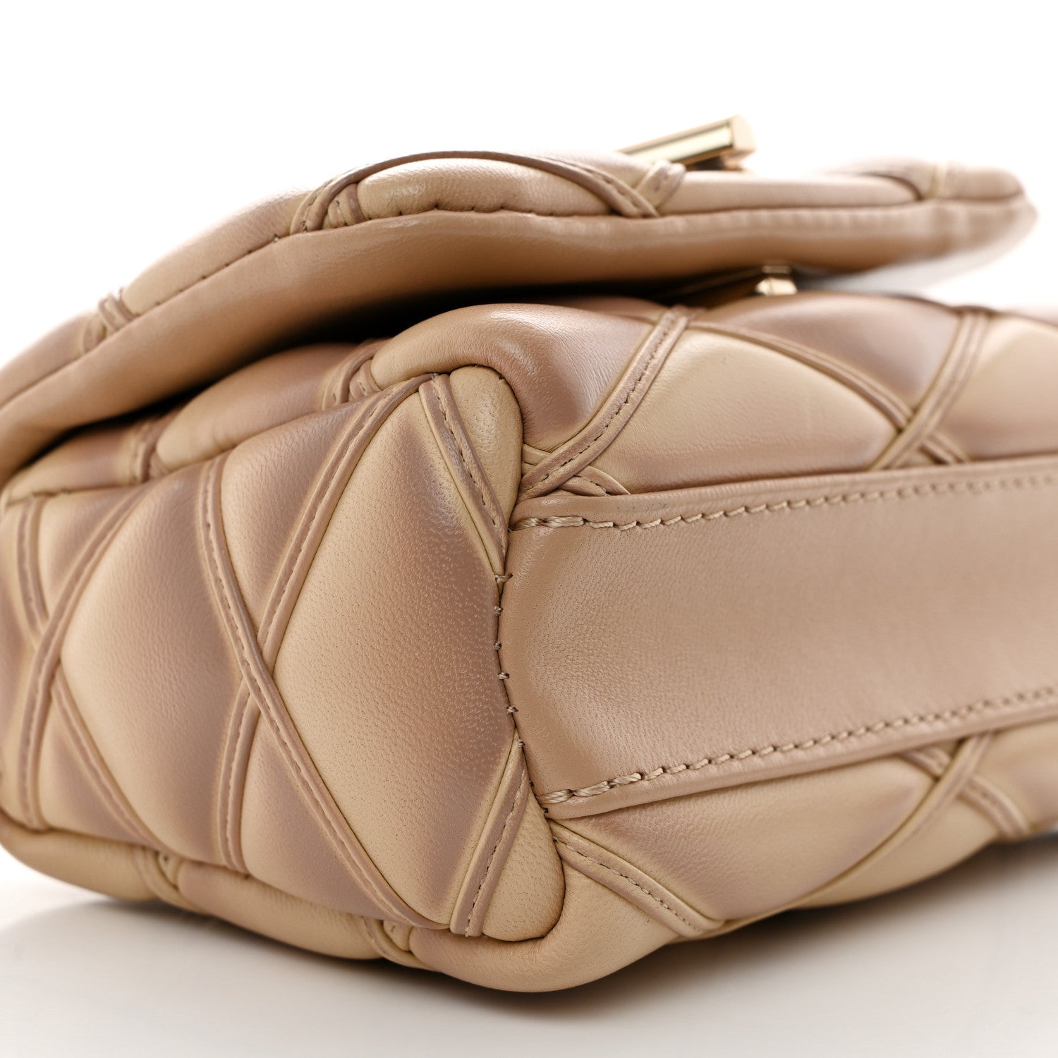 Louis Vuitton Lambskin Malletage Pico GO-14 Beige Pink 8 of 10