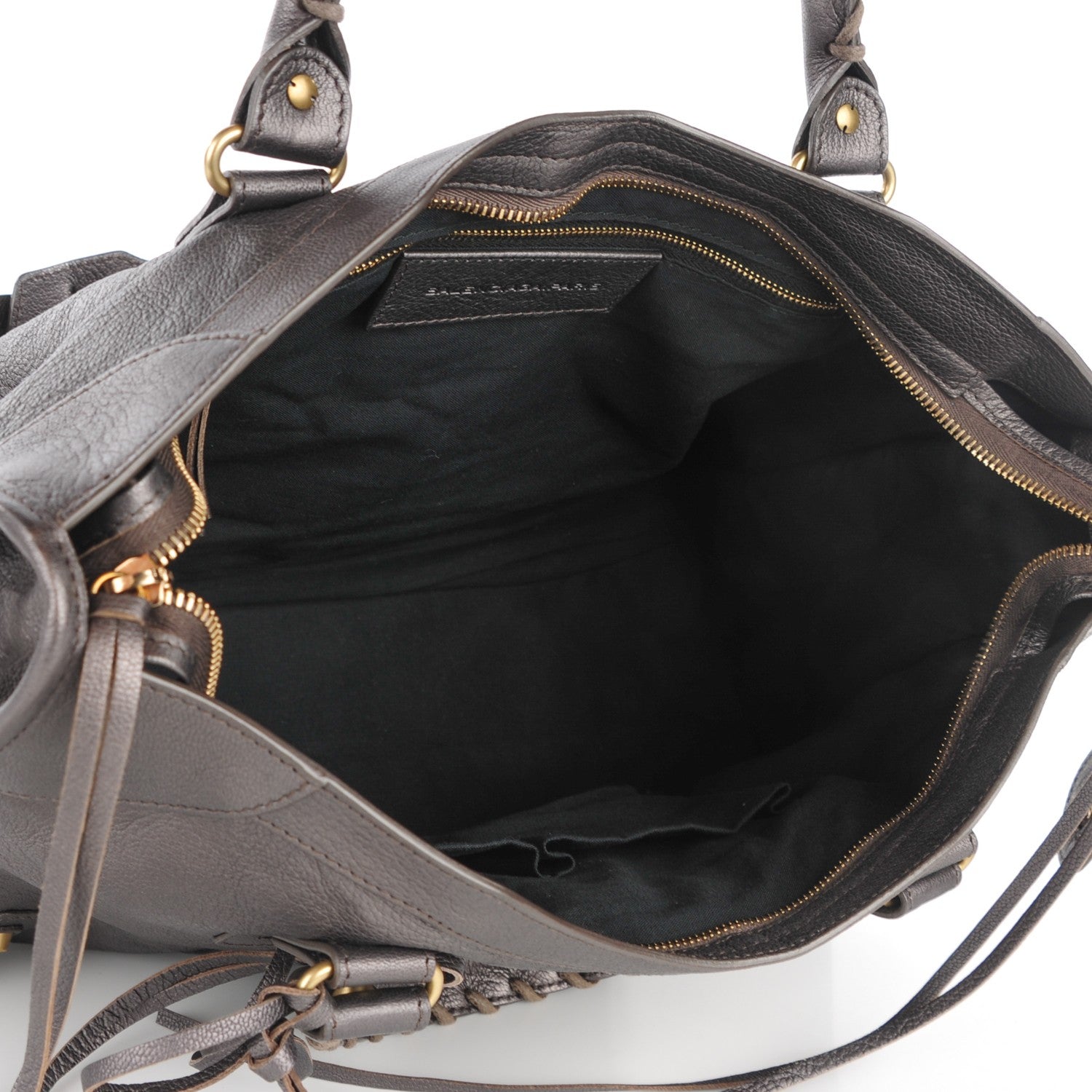 Balenciaga Pearlescent Goatskin Classic Gold Hardware City Bronze 5 of 7