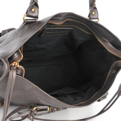 Balenciaga Pearlescent Goatskin Classic Gold Hardware City Bronze 5 of 7