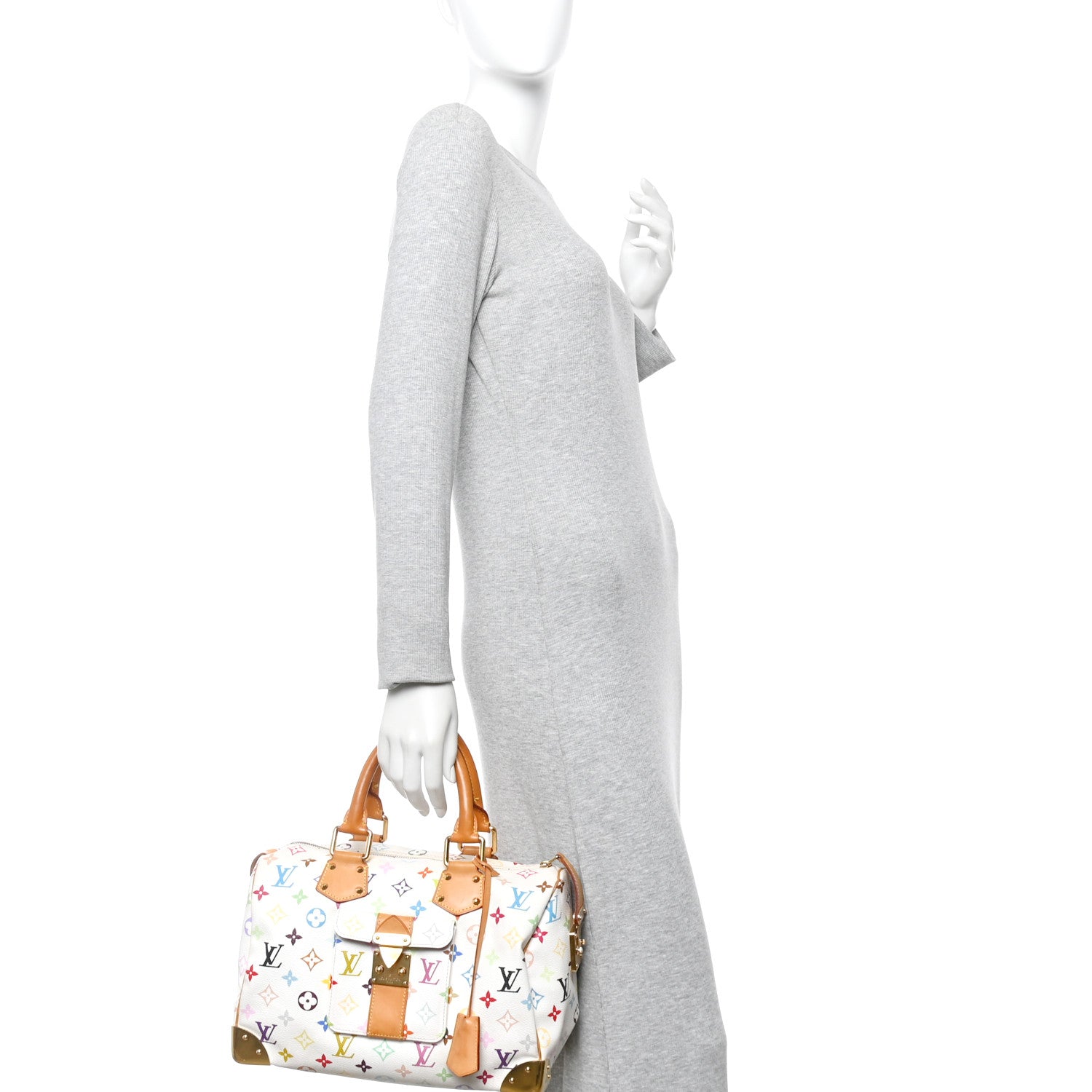 Louis Vuitton Monogram Multicolor Speedy 30 White 2 of 17