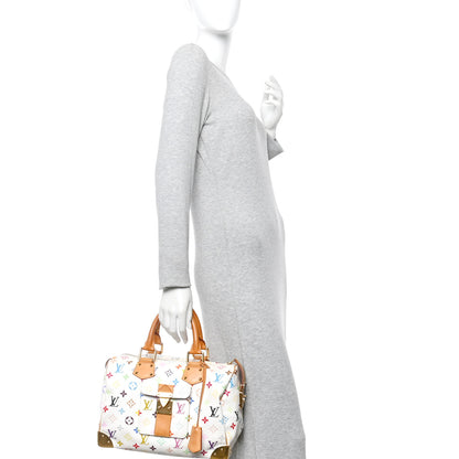 Louis Vuitton Monogram Multicolor Speedy 30 White 2 of 17