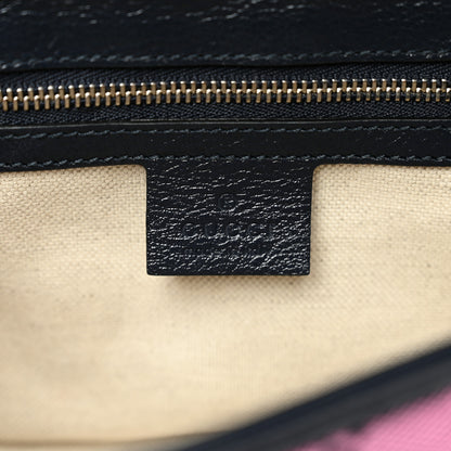 Gucci Monogram Multicolor Matelasse Diagonal Small GG Marmont Shoulder Bag Pink Blue 6 of 10